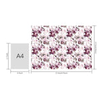 Custom Flat Wrapping Paper for Birthday, Party Gift Wrap - Purple Watercolor Flowers Wholesale Wraphaholic