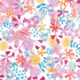 Custom Flat Wrapping Paper for Birthday, Spring, Holiday, Her - Warm Colored Flower Bloom Wholesale Wraphaholic
