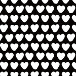 Custom Flat Wrapping Paper for Birthday, Holiday, Valentine's Day - White & Black Love Heart Wholesale Wraphaholic