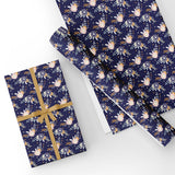 Custom Flat Wrapping Paper for Mother's Day, Birthday - Woolen Flower Wholesale Wraphaholic