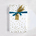 Wrapping Paper Gold Dots