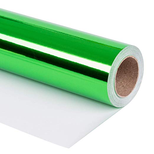 Metallic Wrapping Paper Roll, Green 32.8' – WrapaholicGifts