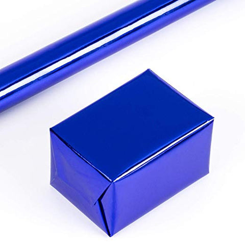 Royal Blue Metallic Wrapping Paper (50 Piece(s))