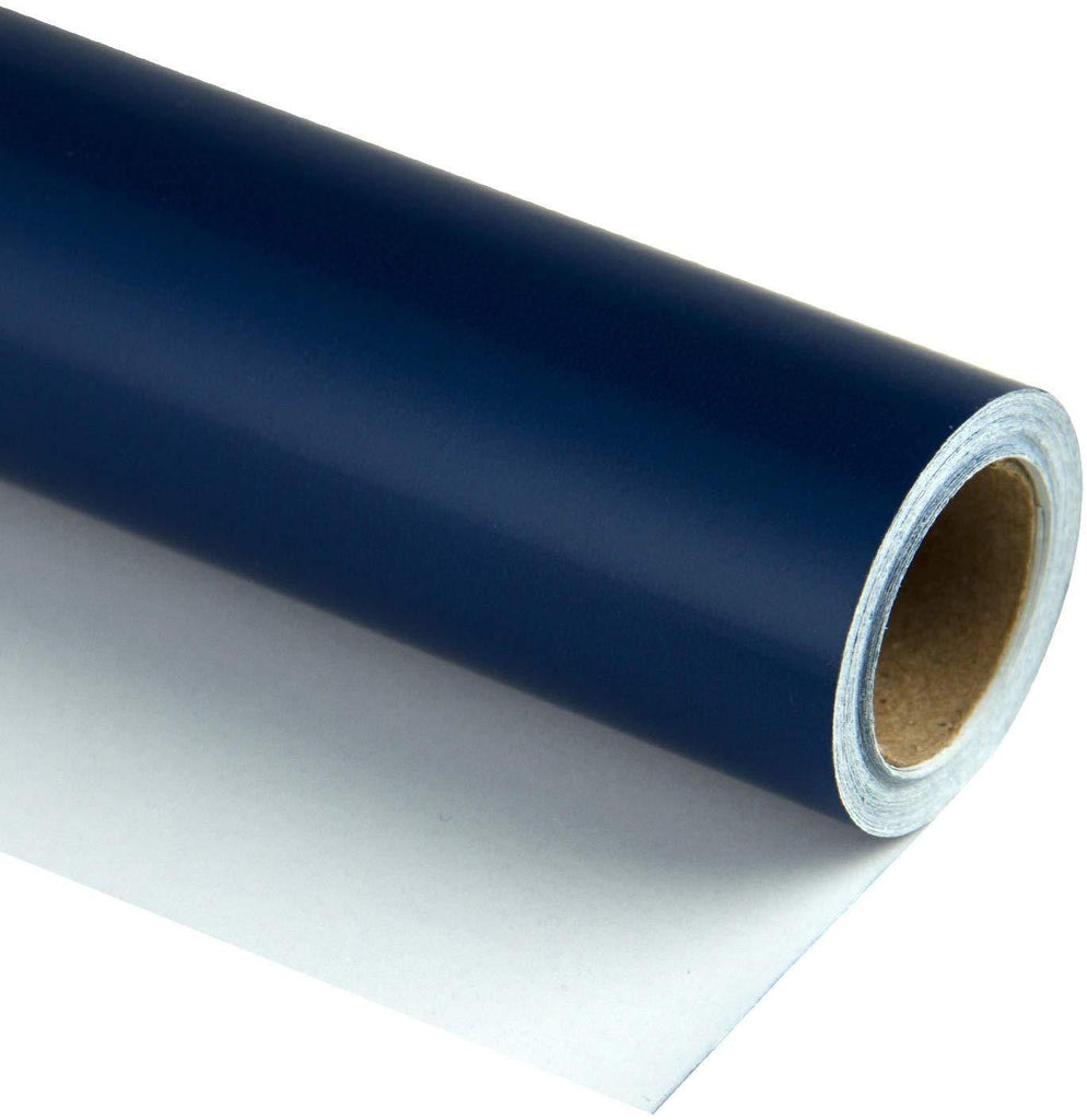 Elegant High Quality Christmas Wrapping Paper Dark Blue and Gold Roll  Glossy or Matte Finish 