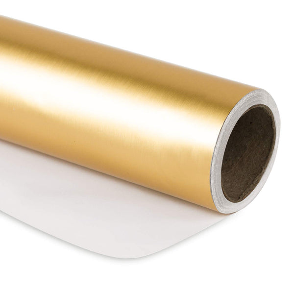 Matte Metallic Wrapping Paper Roll, Gold – WrapaholicGifts