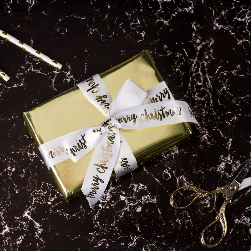 Shiny Gold Wrapping Paper 7.5