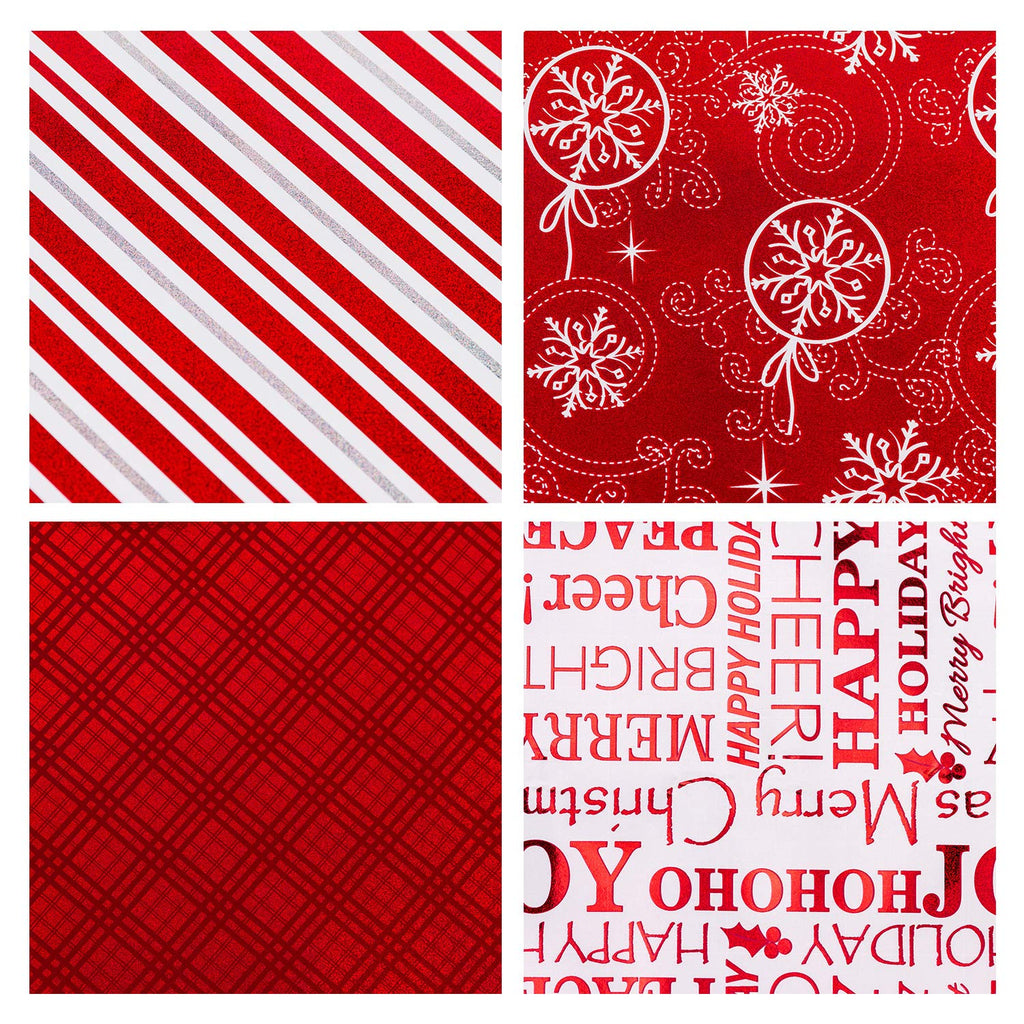 WRAPAHOLIC Christmas Wrapping Paper Roll - Christmas Plaid Design