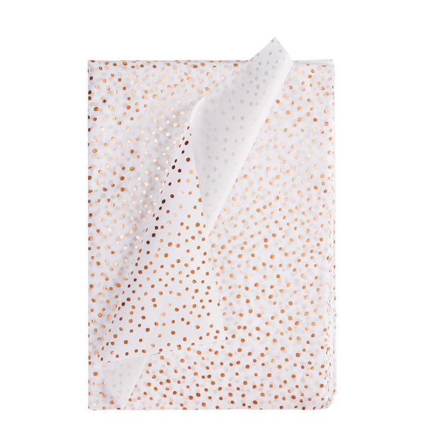 Tissue paper Rose Gold Dot Printing 24 Sheets – WrapaholicGifts