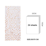 Wrapaholic-Tissue-paper-Rose-Gold-Dot-Printing-24-Sheets-4